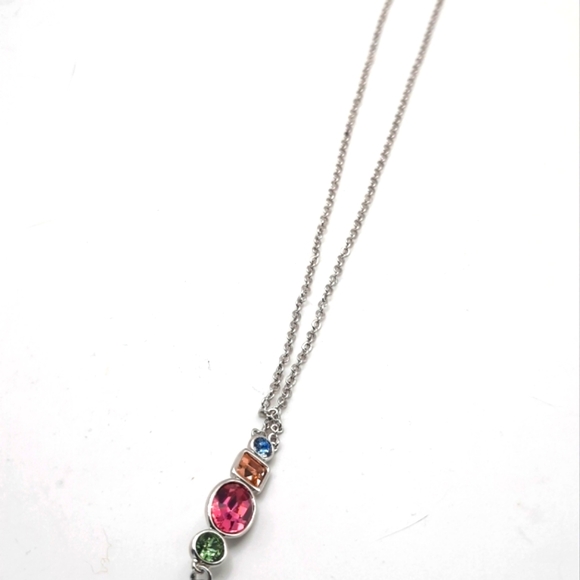New Gumdrop Swarovski Crystals adjustable necklace - Picture 3 of 11